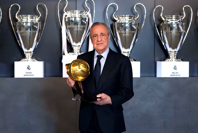 Chủ tịch Florentino Perez biến Real Madrid thành đội bóng thành công cả trên sân cỏ lẫn thương trường