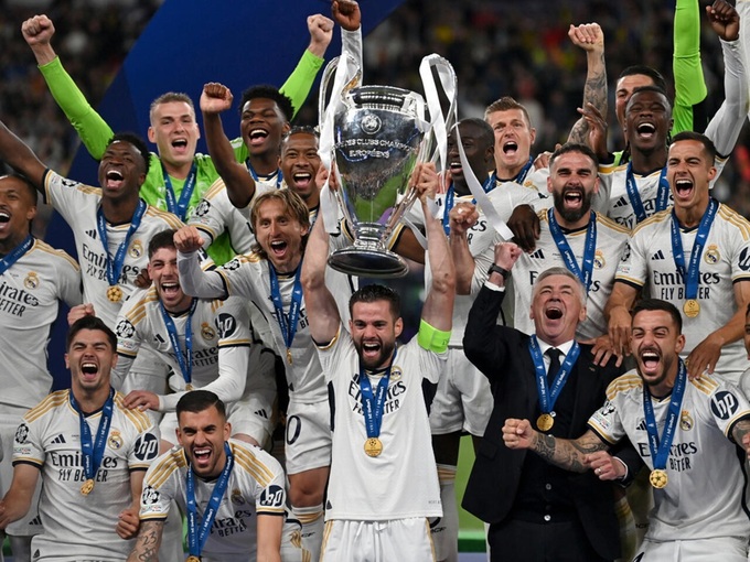 Real Madrid  trong lần gần nhất vô địch Champions League