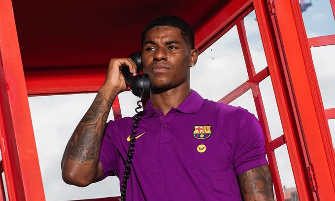 Marcus Rashford đã chính thức cập bến Barca theo dạng mượn
