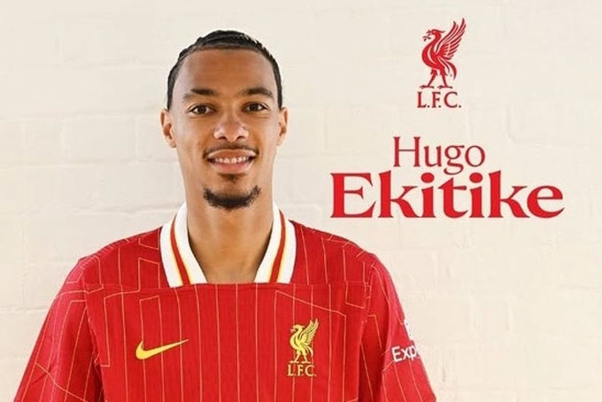 Ekitike gia nhập Liverpool với giá 79 triệu bảng