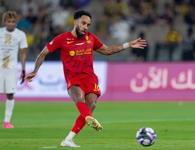 Trong màu áo Al-Qadsiah, Aubameyang ghi được 17 bàn tại Saudi Pro League mùa trước