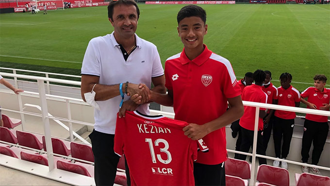 Kezian Mougammadou ký hợp đồng với Dijon năm 2021