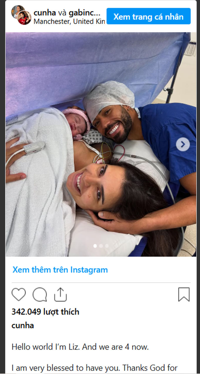 Matheus Cunha vừa đón tin vui