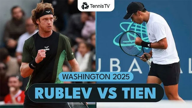 Rublev để thua Tien trong cả 2 set đấu