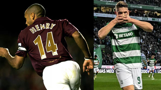 Gyokeres sẽ mặc áo số 14 của Henry tại Arsenal