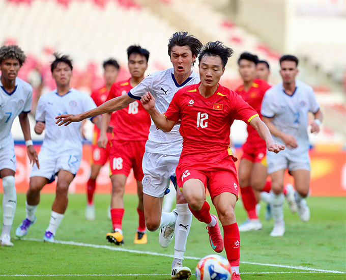 Xuân Bắc ghi dấu ấn đậm nét trong lần đầu tiên ra mắt chính thức cùng U23 Việt Nam ở một giải đấu lớn - Ảnh: Anh Khoa 
