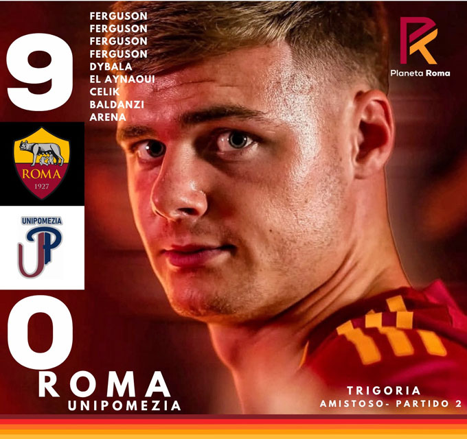 Roma có chiến thắng 9-0 trước UniPomezia
