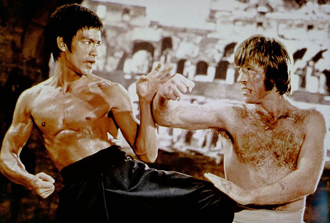 Màn so tài đỉnh cao giữa Lý Tiểu Long và Chuck Norris