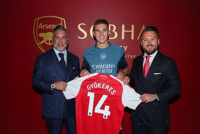 Gyokeres sẽ khoác áo số 14 trong 5 mùa giải tới tại Arsenal