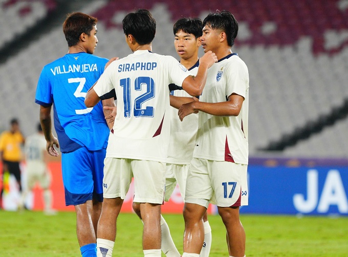 U23 Thái Lan không khó khăn để đánh bại U23 Philippines 