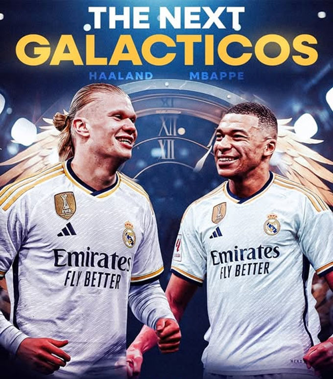 Haaland có thể cùng Mbappe tạo thành Dài ngân hà mới của Real