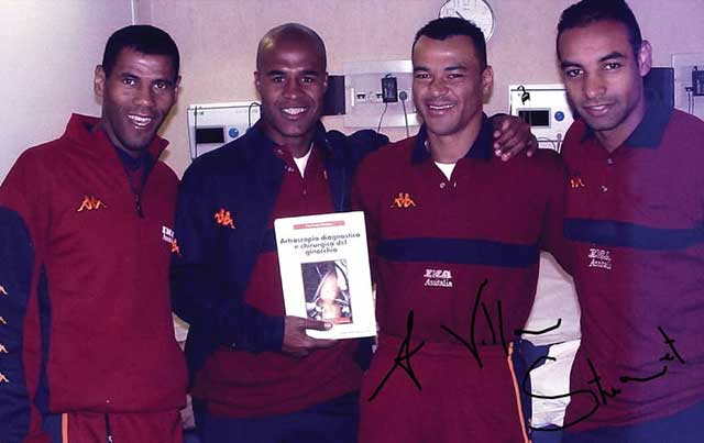 Aldair, Assuncao, Cafu, Emerson ở thời điểm Roam có nhiều người Brazil nhất