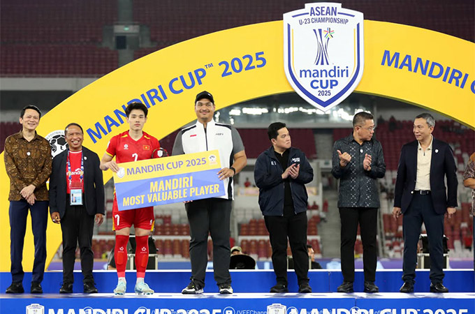 Đình Bắc xứng đáng với danh hiệu Cầu thủ xuất sắc nhất giải U23 Đông Nam Á 2025 - Ảnh: Anh Khoa 