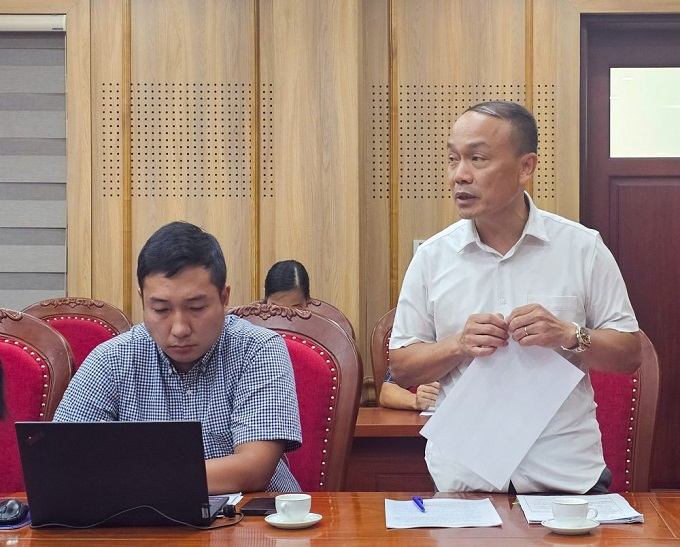 TTK VFF Nguyễn Văn Phú phát biểu tại cuộc họp 