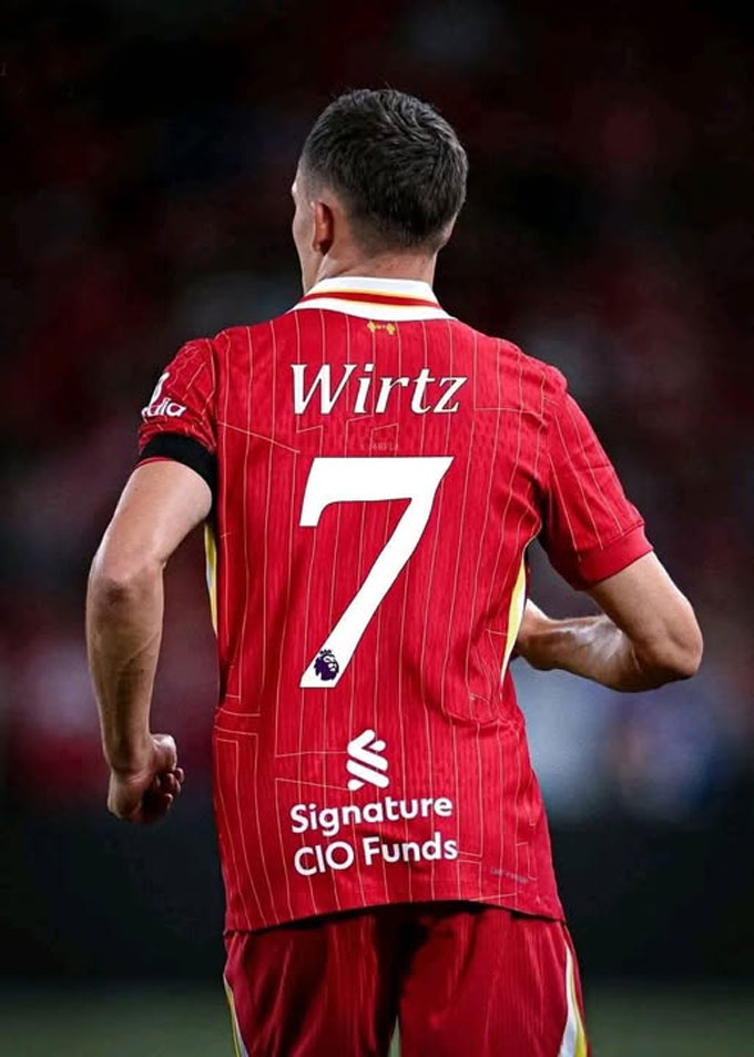 Wirtz sẽ nhận áo số 7 mà Diaz để lại