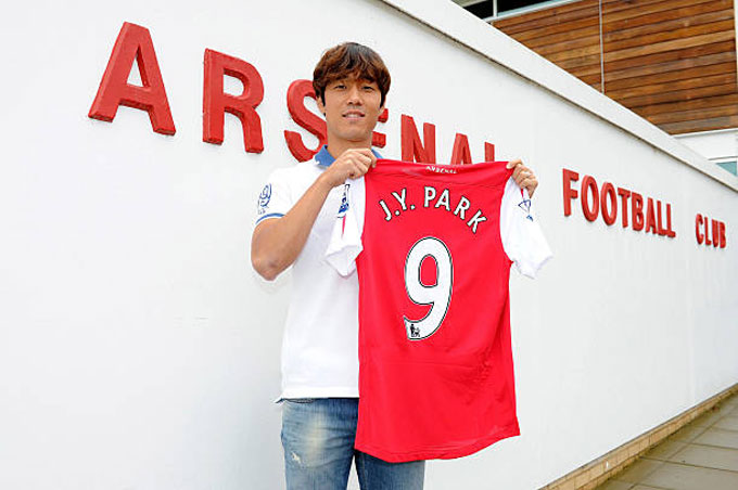Park Chu-young không để lại nhiều dấu ấn tại Arsenal