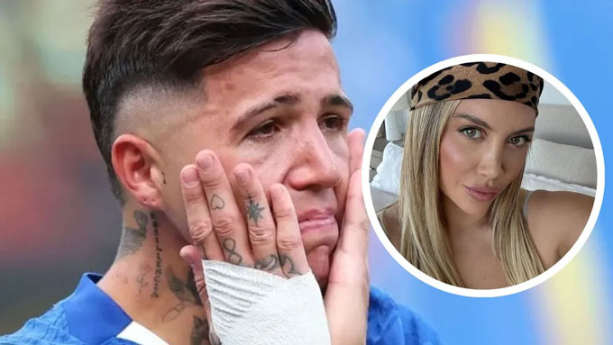 Wanda Nara lòng thòng với Enzo Fernandez