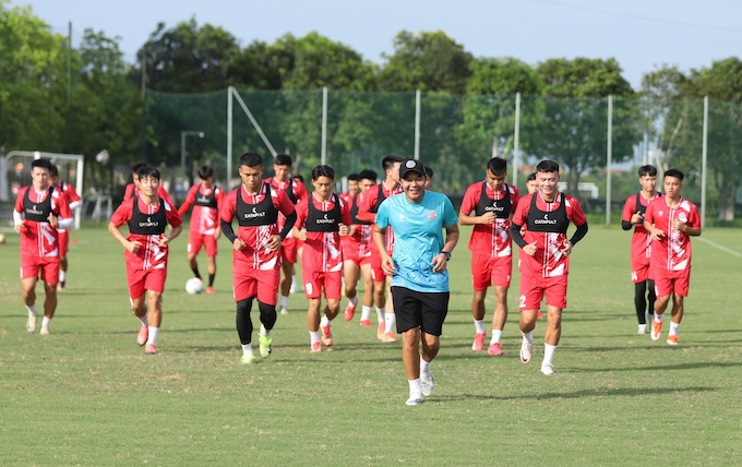 PVF-CAND tự tin sẽ trụ vững tại V.League. Ảnh: PVF