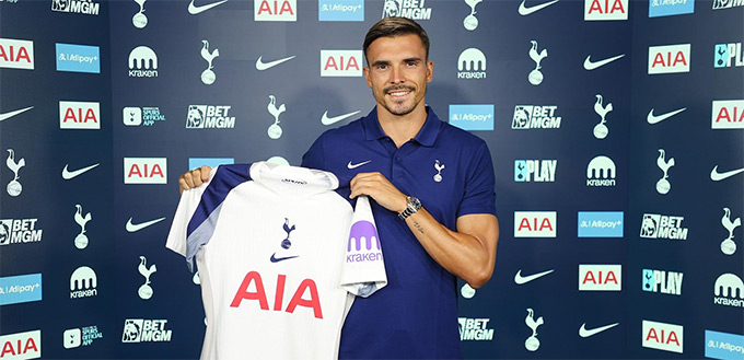 Joao Palhinha gia nhập Tottenham theo dạng cho mượn 1 năm