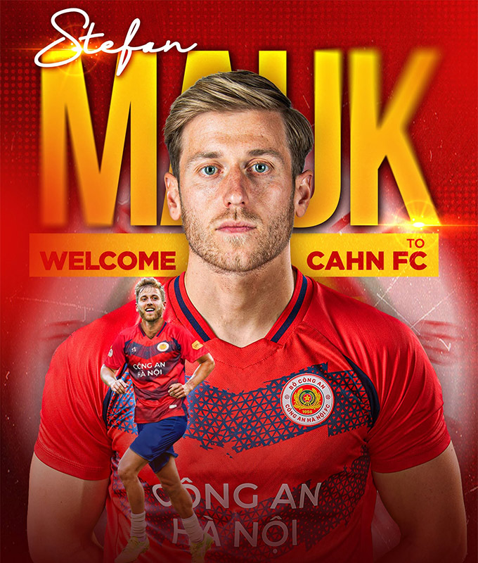 Tiền vệ người Australia Stefan Mauk gia nhập CAHN 