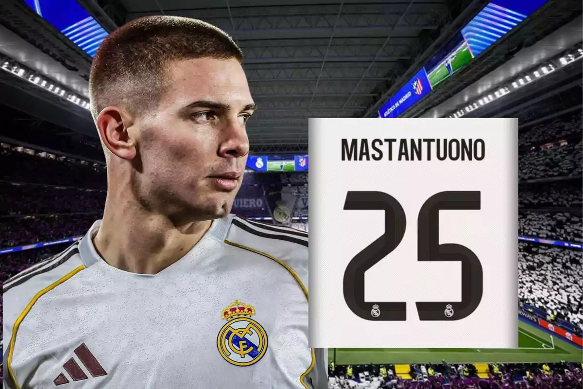 Mastantuono chính thức đeo áo số 25 tại Real