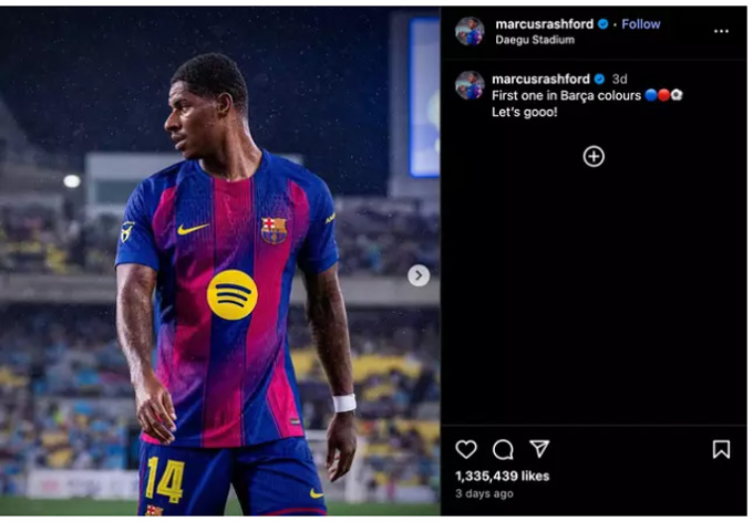 Rashford đăng ảnh lên mạng xã hội