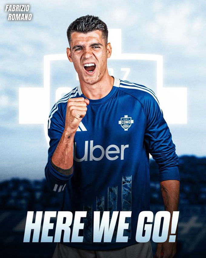 Chuyên gia chuyển nhượng Romano xác nhận Morata gia nhập Como
