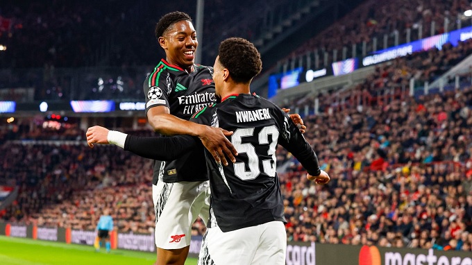 Nwaneri và Myles Lewis-Skelly là tương lai của Arsenal