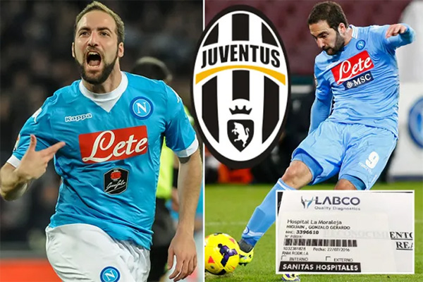 'Giduain' dùng giấy chứng nhận y tế để nghỉ tập ở Napoli, nhằm sang Juventus