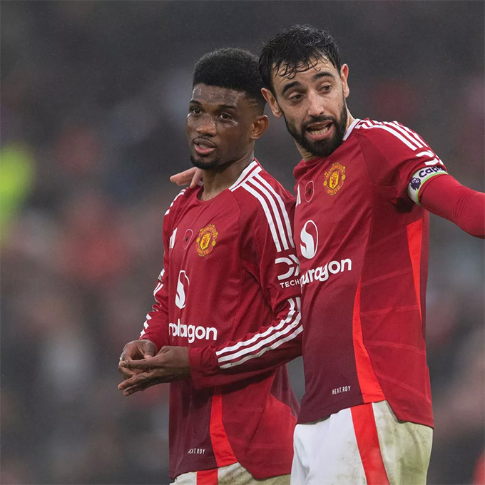 Amad và Bruno gần như sẽ là những cầu thủ chắc chắn đá chính khi gặp Arsenal