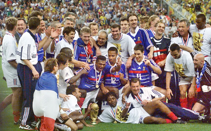 Tuyển Pháp đã lên ngôi tại World Cup 1998 ngay trên sân nhà