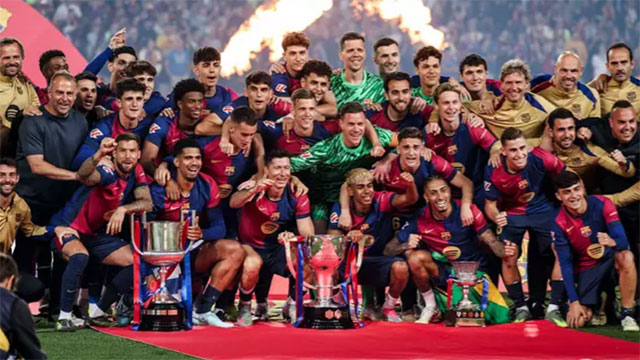 Barca đang là nhà ĐKVĐ La Liga và mới giành Cúp Joan Gamper 2025 đầy thuyết phục