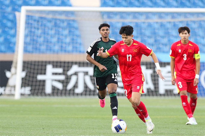 Văn Khánh là trụ cột của U17 Việt Nam dự giải U17 châu Á 2025 vừa qua 