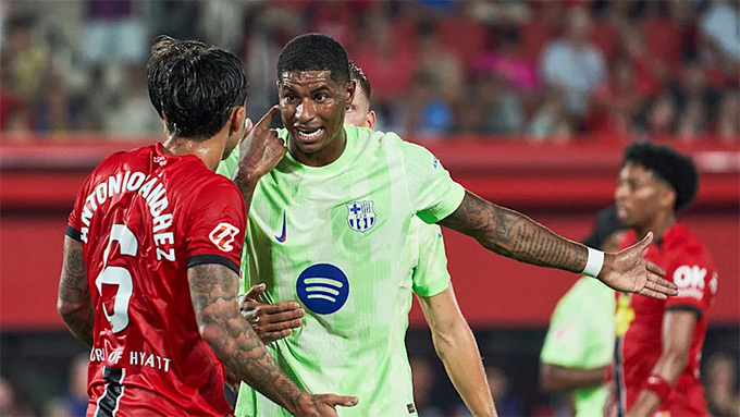 Rashford vào sân từ băng ghế dự bị ở trận thắng Mallorca