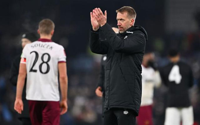 CĐV West Ham đòi sa thải Graham Potter sau trận thua Sunderland
