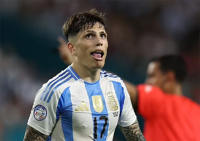 Garnacho bị gạch tên khỏi ĐT Argentina