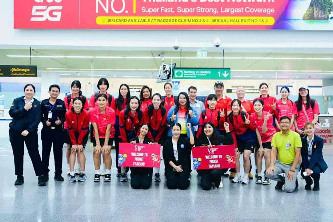 ĐT bóng chuyền nữ Việt Nam đã tới Thái Lan để tham dự giải Vô địch thế giới 2025