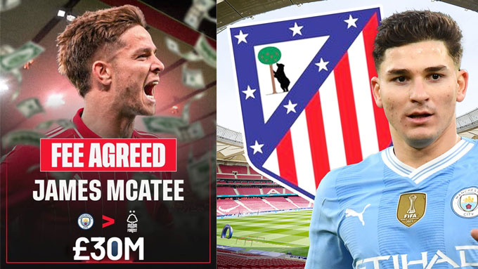 Man City cũng từng có những thương vụ bán người tốt như McAtee (trái) hay Alvarez
