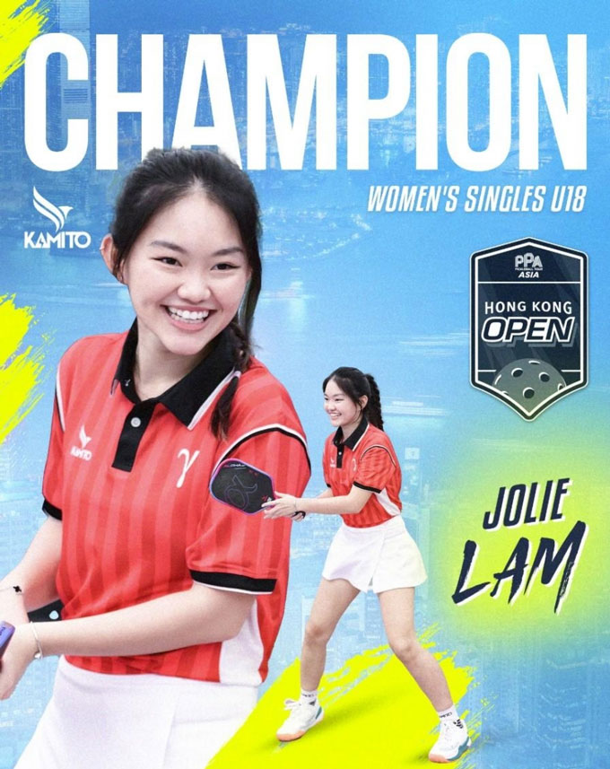 Jolie Lam giành chức vô địch nội dung đơn nữ U18 tại PPA Tour Asia Hong Kong Open 2025