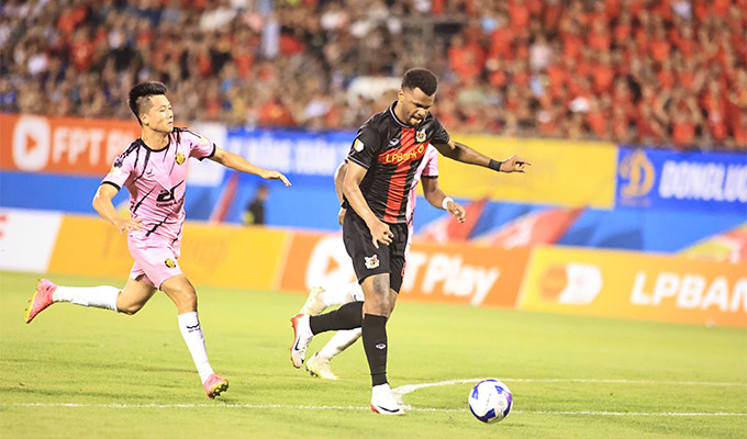 Ninh Bình đang thể hiện phong độ ấn tượng sau 2 vòng đầu tiên ở V.League 2025/26 - Ảnh: Đức Cường 