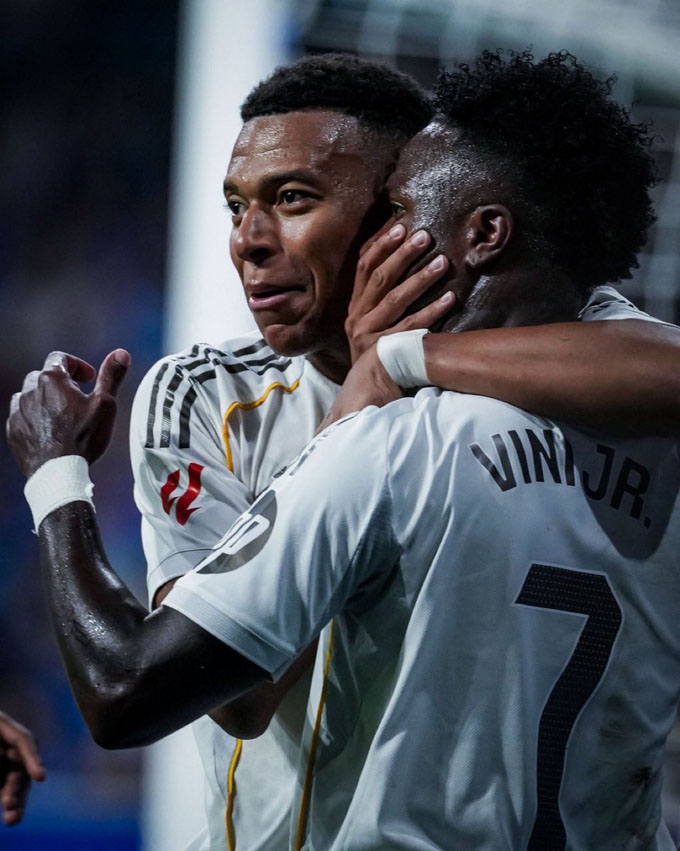 Mbappe chỉ có thể giúp Vincius 1 lần