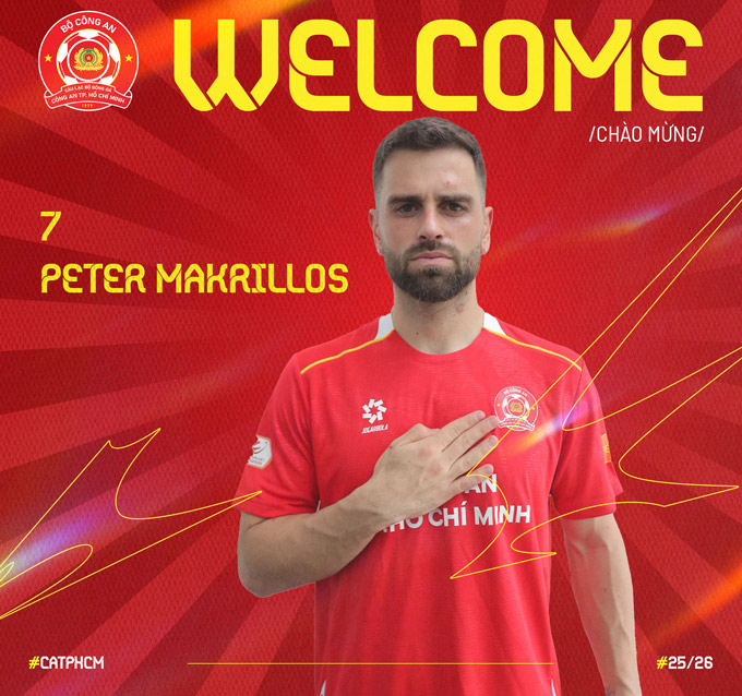 Tiền vệ Peter Makrillos