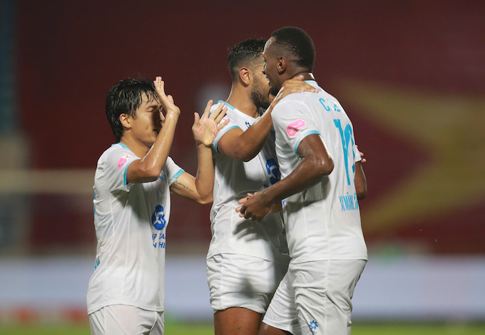 Nam Định vừa có trận thắng PVF-CAND ở vòng 3 V.League. Ảnh: Quang Đương 