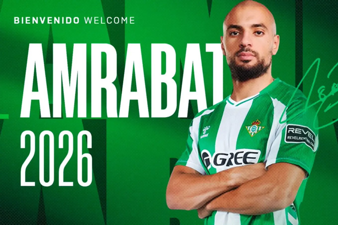Amrabat gia nhập Betis