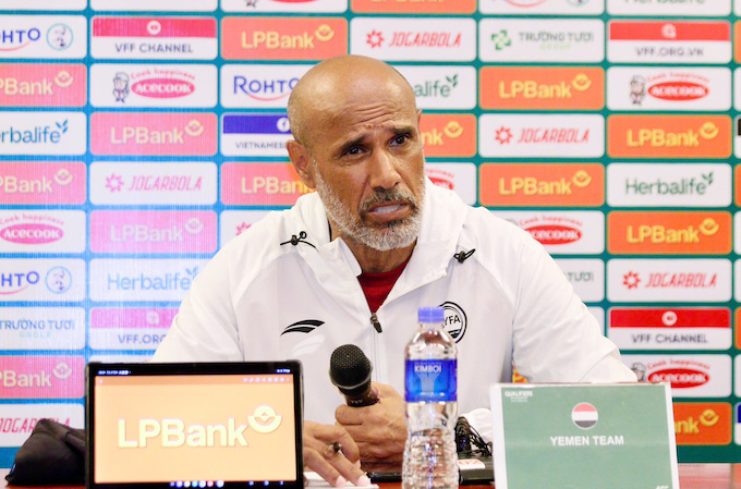 HLV Ameen Ali Hussein Al Sunaini của U23 Yemen. Ảnh: CTV 