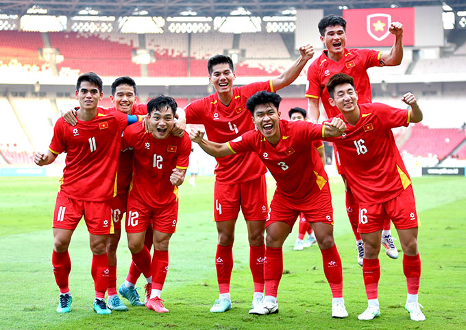 U23 Việt Nam đang có kết quả thuận lợi - Ảnh: VFF 