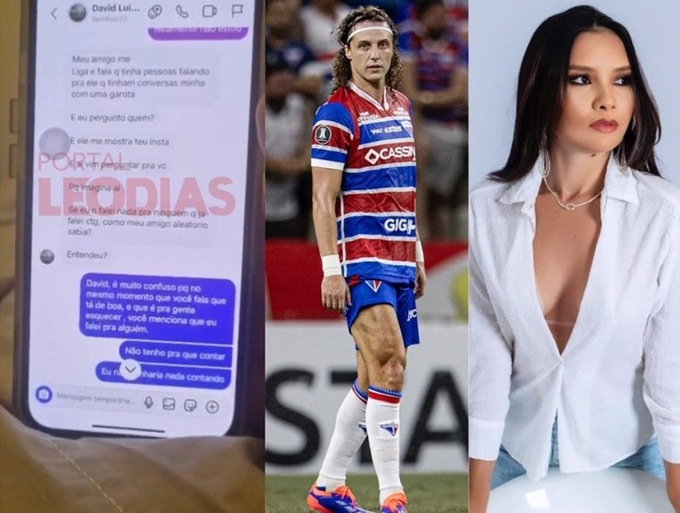 Cavalcante tung hê những tin nhắn "nhạy cảm" của David Luiz gửi cho cô