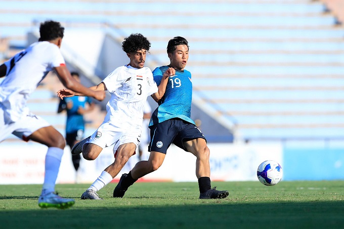 U23 Singapore không có nhiều điểm nổi trội. Ảnh: Minh Tuấn 