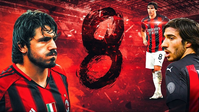 Tonali từng tiếp quản áo số 8 huyền thoại của Gattuso ở Milan