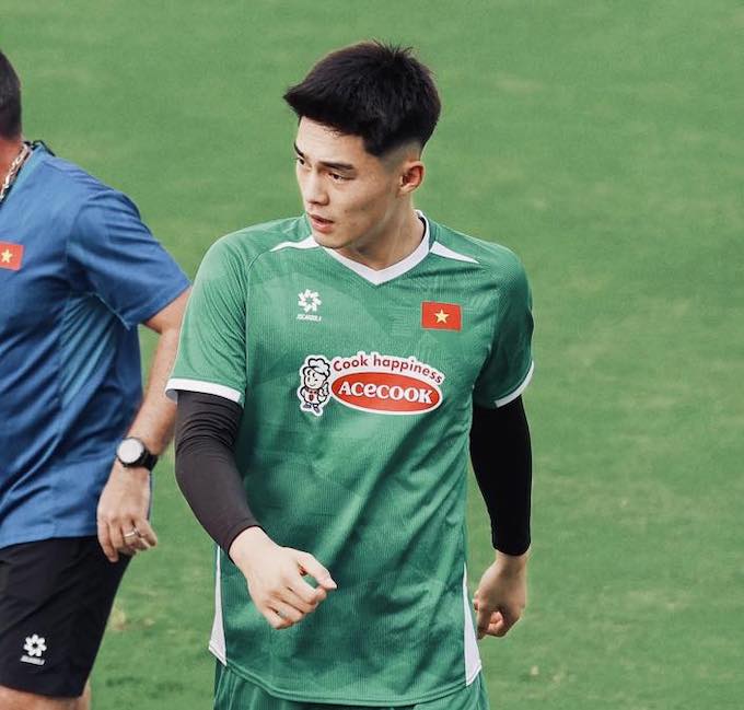 Trung Kiên đang được ví như "Người nhện" trong khung thành của U23 Việt Nam. Ảnh: Đưc Cường